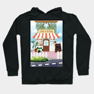 Aesthetic Delights at "Cake & Bread" Cafe Hoodie